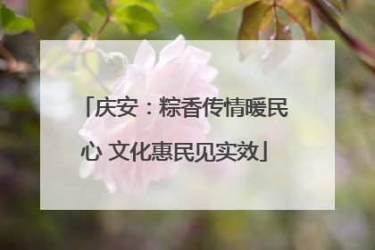 庆安：粽香传情暖民心 文化惠民见实效