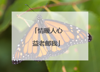情暖人心 益老邮我