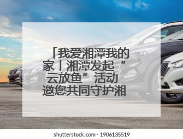 我爱湘潭我的家丨湘潭发起“云放鱼”活动 邀您共同守护湘江生态活力
