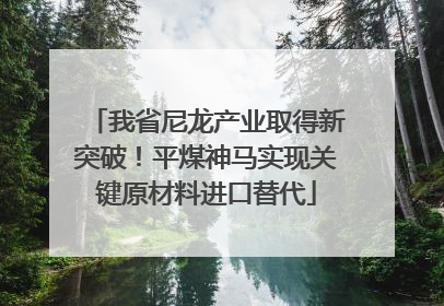 我省尼龙产业取得新突破！平煤神马实现关键原材料进口替代