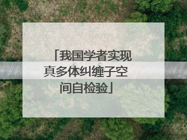 我国学者实现真多体纠缠子空间自检验