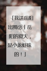 我送岳阳出圈⑦丨岳阳的夏天，是小龙虾味的！