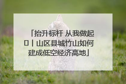 抬升标杆 从我做起⑭丨山区县城竹山如何建成低空经济高地