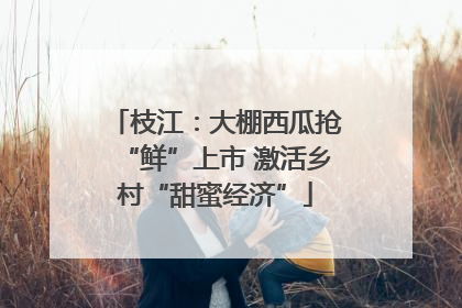 枝江：大棚西瓜抢“鲜”上市 激活乡村“甜蜜经济”