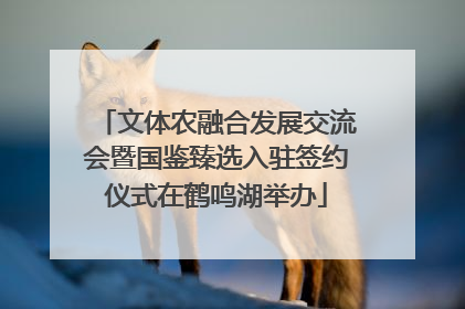 文体农融合发展交流会暨国鉴臻选入驻签约仪式在鹤鸣湖举办