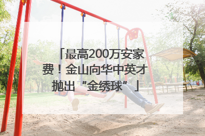 最高200万安家费！金山向华中英才抛出“金绣球”