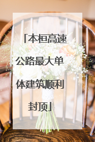 本桓高速公路最大单体建筑顺利封顶