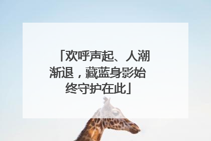 欢呼声起、人潮渐退，藏蓝身影始终守护在此