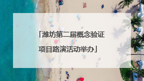 潍坊第二届概念验证项目路演活动举办