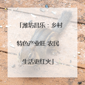 潍坊昌乐：乡村特色产业旺 农民生活更红火