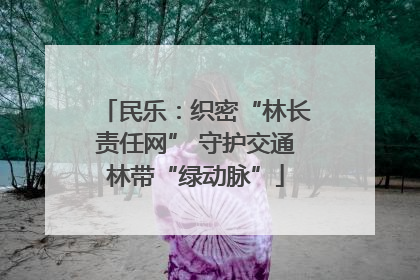 民乐：织密“林长责任网” 守护交通林带“绿动脉”