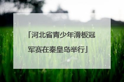 河北省青少年滑板冠军赛在秦皇岛举行