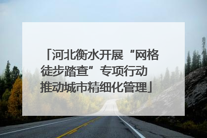 河北衡水开展“网格徒步踏查”专项行动 推动城市精细化管理