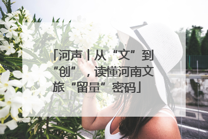 河声丨从“文”到“创”，读懂河南文旅“留量”密码
