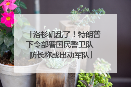 洛杉矶乱了！特朗普下令部署国民警卫队 防长称或出动军队