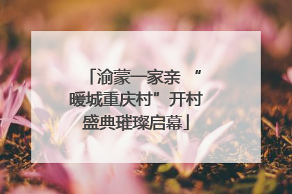 渝蒙一家亲 “暖城重庆村”开村盛典璀璨启幕