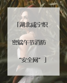湖北咸宁织密端午节消防“安全网”