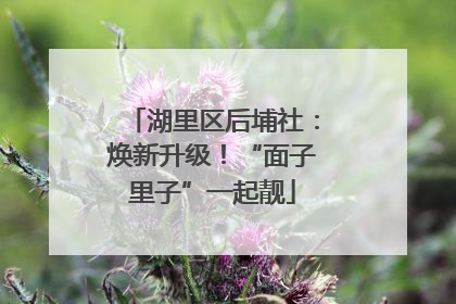 湖里区后埔社：焕新升级！“面子里子”一起靓