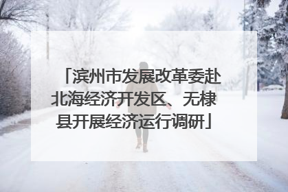 滨州市发展改革委赴北海经济开发区、无棣县开展经济运行调研