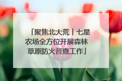 聚焦北大荒丨七星农场全方位开展森林草原防火督查工作