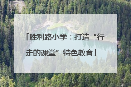 胜利路小学：打造“行走的课堂”特色教育
