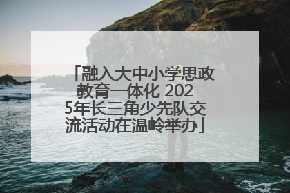 融入大中小学思政教育一体化 2025年长三角少先队交流活动在温岭举办