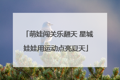 萌娃闯关乐翻天 星城娃娃用运动点亮夏天