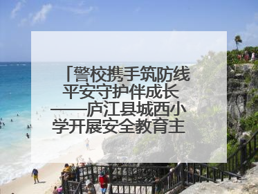 警校携手筑防线 平安守护伴成长——庐江县城西小学开展安全教育主题活动