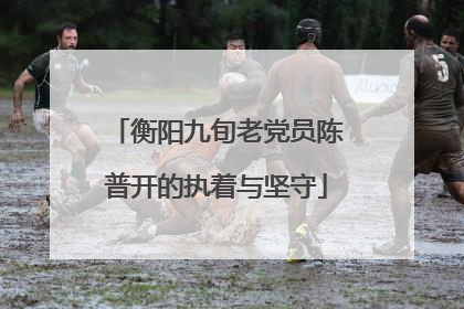 衡阳九旬老党员陈普开的执着与坚守