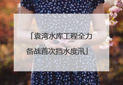 袁湾水库工程全力备战首次挡水度汛