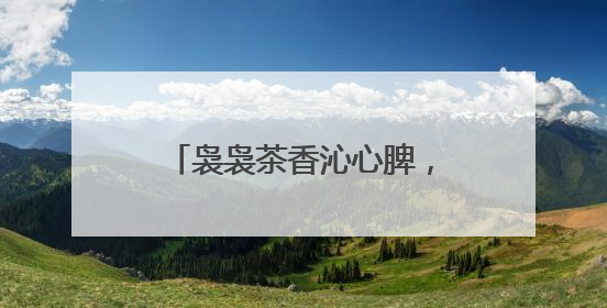 袅袅茶香沁心脾，品一味婺城好茶