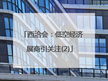 西洽会：低空经济展商引关注(2)