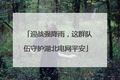 迎战强降雨，这群队伍守护湖北电网平安