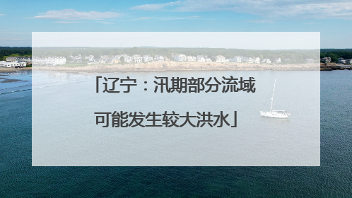 辽宁：汛期部分流域可能发生较大洪水
