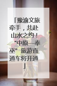 豫渝文旅牵手，共赴山水之约！“中原—奉巫”旅游直通车将开通