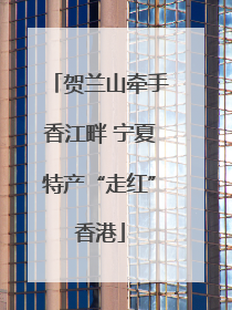 贺兰山牵手香江畔 宁夏特产“走红”香港