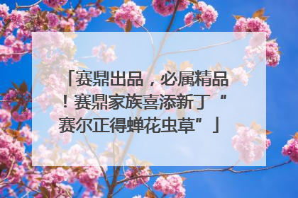 赛鼎出品，必属精品！赛鼎家族喜添新丁“赛尔正得蝉花虫草”