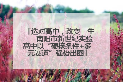 选对高中，改变一生——南阳市新世纪实验高中以“硬核条件+多元赛道”强势出圈