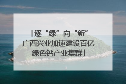 逐“绿”向“新” 广西兴业加速建设百亿绿色钙产业集群