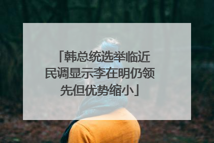 韩总统选举临近 民调显示李在明仍领先但优势缩小