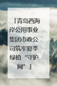 青岛西海岸公用事业集团市政公司筑牢夏季绿植“守护网”