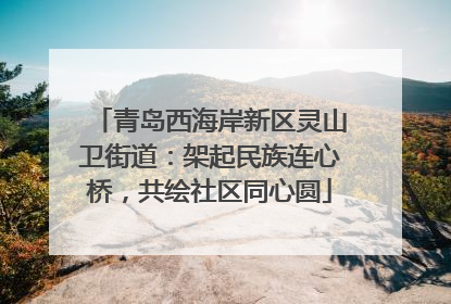 青岛西海岸新区灵山卫街道：架起民族连心桥，共绘社区同心圆