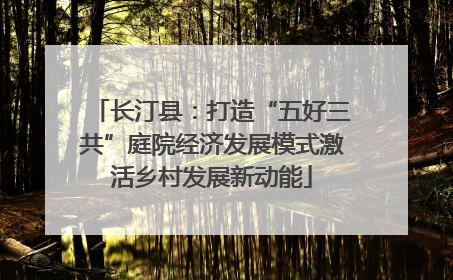 长汀县：打造“五好三共”庭院经济发展模式激活乡村发展新动能