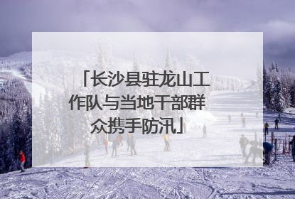 长沙县驻龙山工作队与当地干部群众携手防汛