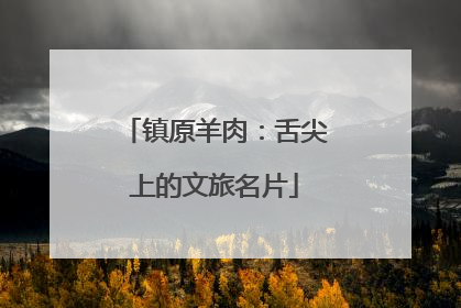镇原羊肉：舌尖上的文旅名片