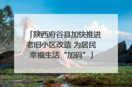 陕西府谷县加快推进老旧小区改造 为居民幸福生活“加码”