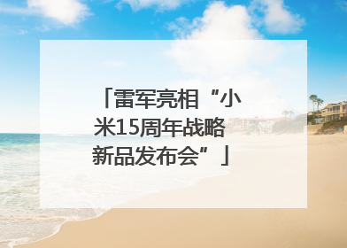 雷军亮相“小米15周年战略新品发布会”