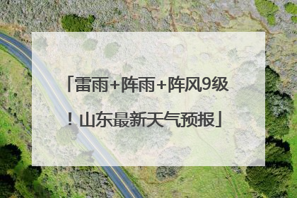 雷雨+阵雨+阵风9级！山东最新天气预报