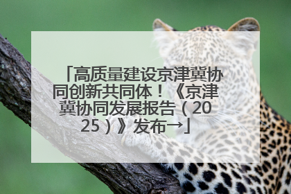 高质量建设京津冀协同创新共同体！《京津冀协同发展报告（2025）》发布→