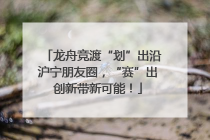 龙舟竞渡“划”出沿沪宁朋友圈，“赛”出创新带新可能！